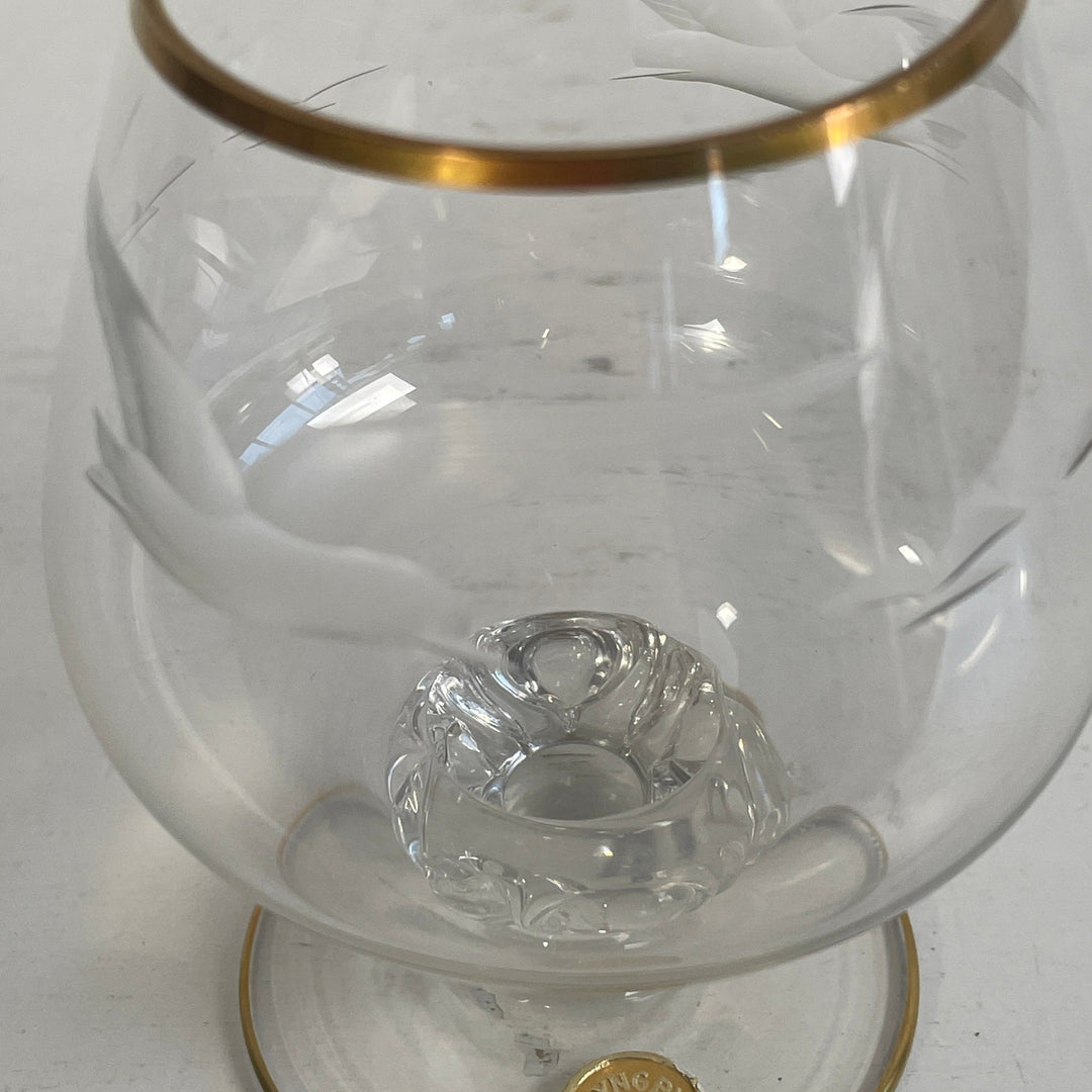 Lyngby cognac mågeglas - Mission Afrika Genbrug